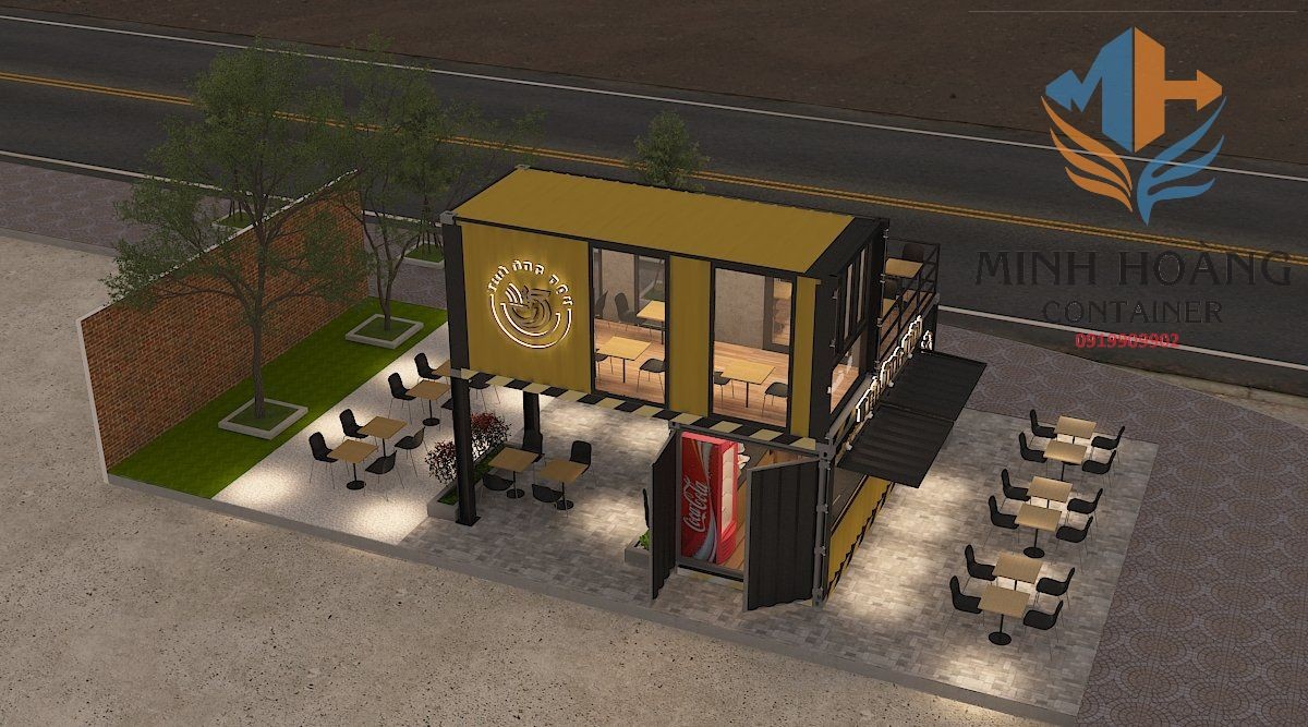 Container Cafe Ghép 20 Feet